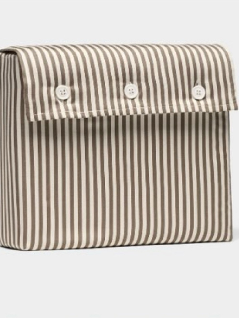 Cozy Earth Bamboo Duvet Cover - Classic Stripe in Ebony (Queen)
